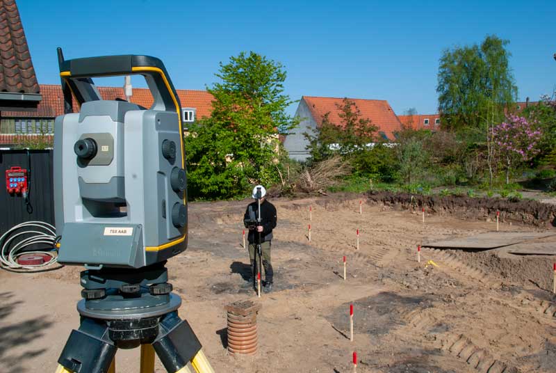 Opmåling af grunden